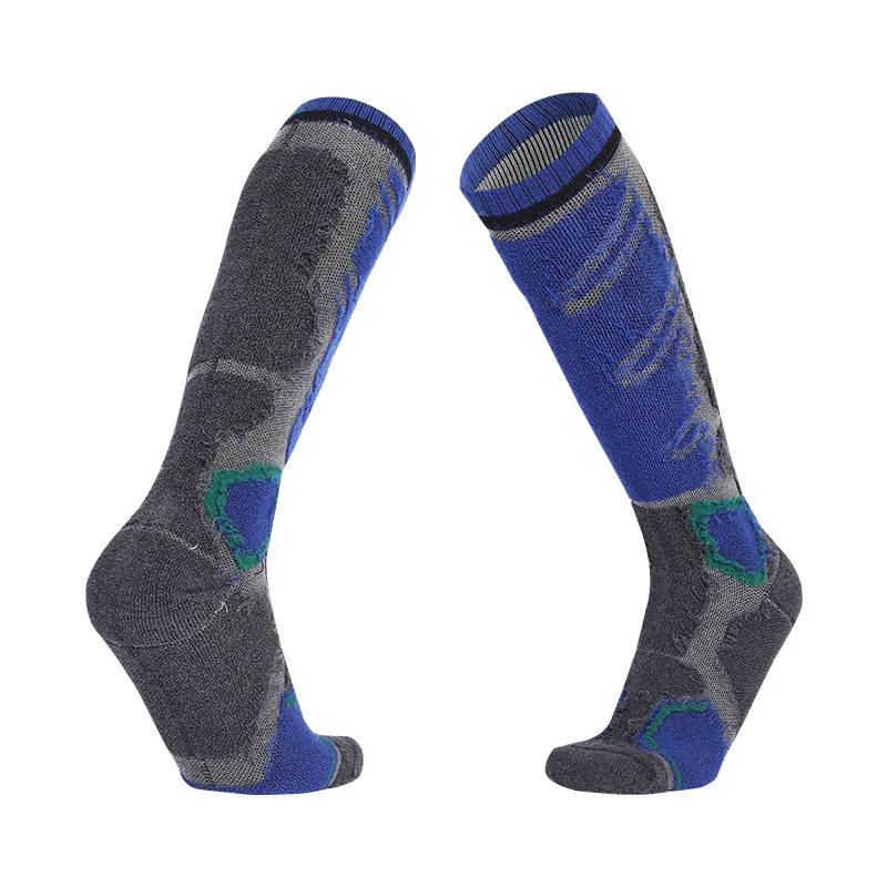 Ski Socks Professional Men Merino Wool Outdoor Sports Thickened Terry Keep Warm Knee High Long Skiing Snowboard Hiking