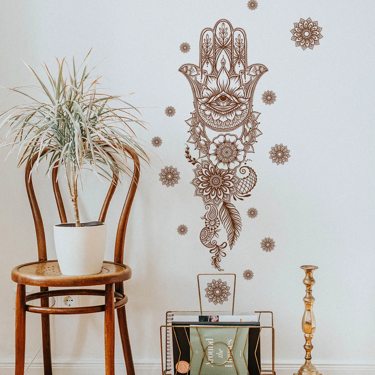

Mandala Lotus Vinyl Wall Decal Lotus Flower Mandala Zen Decor Art Murals For Living Room Bedroom Removable Wallpaper Wall Poster