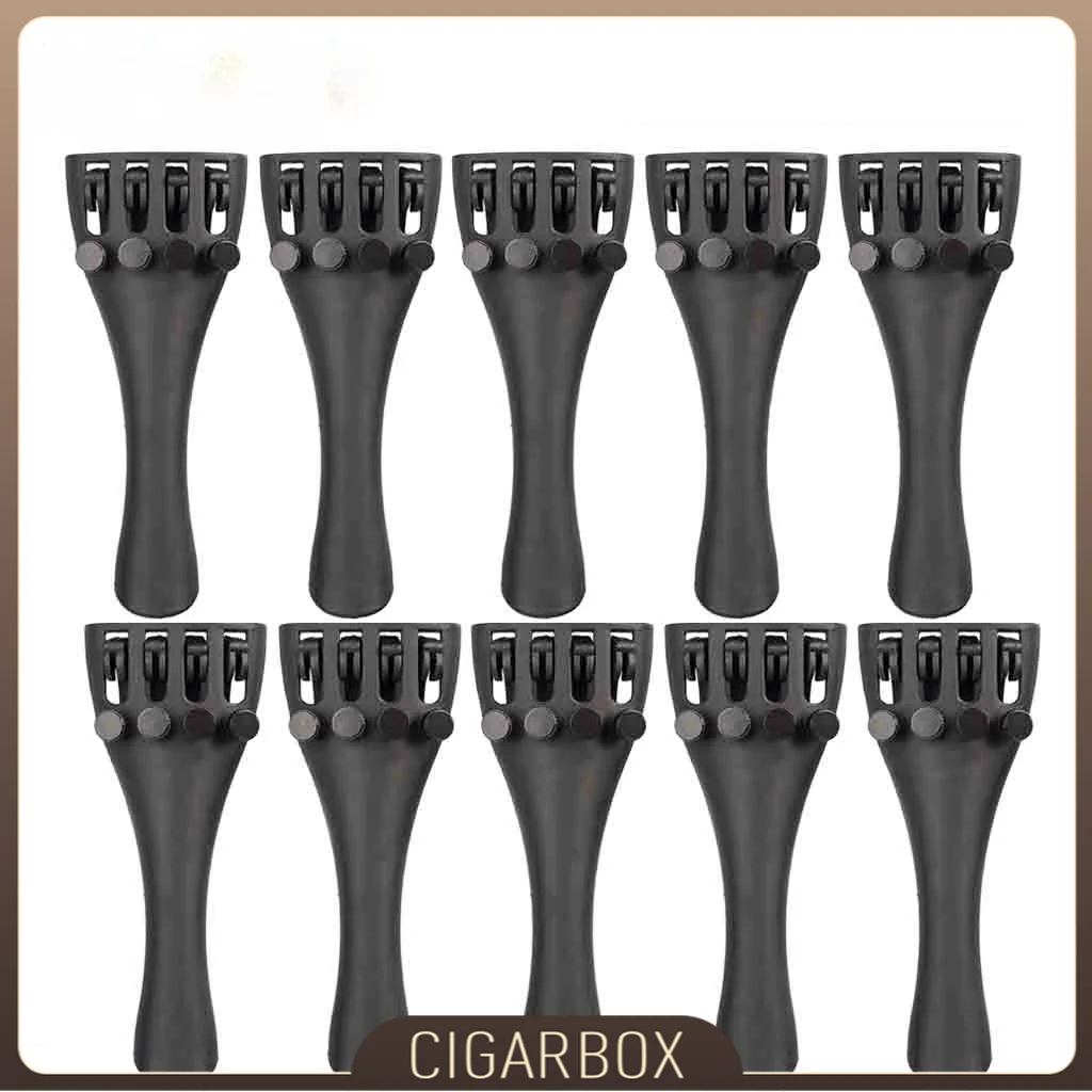 

10PCS Violin Carbon Fiber Tailpiece With Tuners For 4/4 3/4 1/2 1/4 1/8 Violin Parts Making Accessories Violino Fiddle Parts