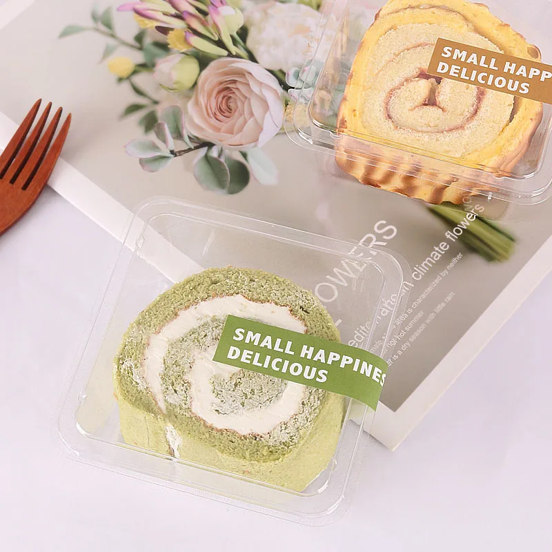 50Pcs Transparent Square Cake Packaging Boxes, Swiss Dessert Mousse Containers, Clear P... - SKU TCPB1619 - UGI Packaging