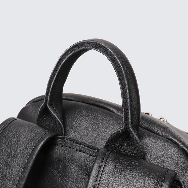 Travel Backpack Laptop Backpack Business Backpack School Bag Expandable Backpack LEATHFOCUS Retro Genuine Leather Men's Backpack Handmade Classic Schoolbag Women's Sports Storage Bag Leisure Backpack