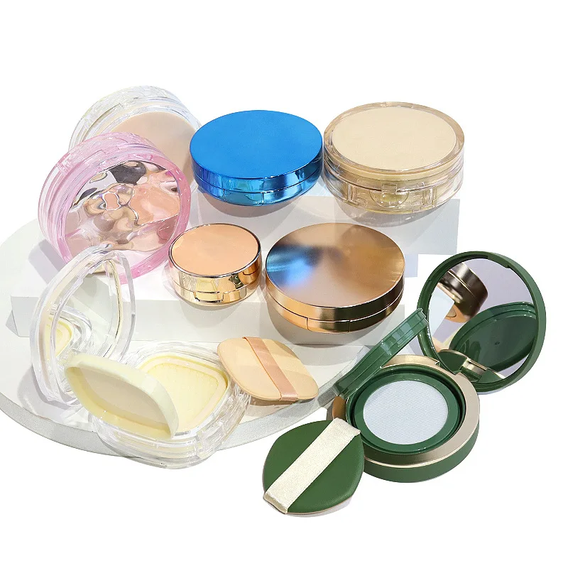 Empty Air Cushion Puff Box Portable Foundation DIY Boxes with Mirror Sponge BB Cream Cosmetic Case Container Beauty Makeup Tools