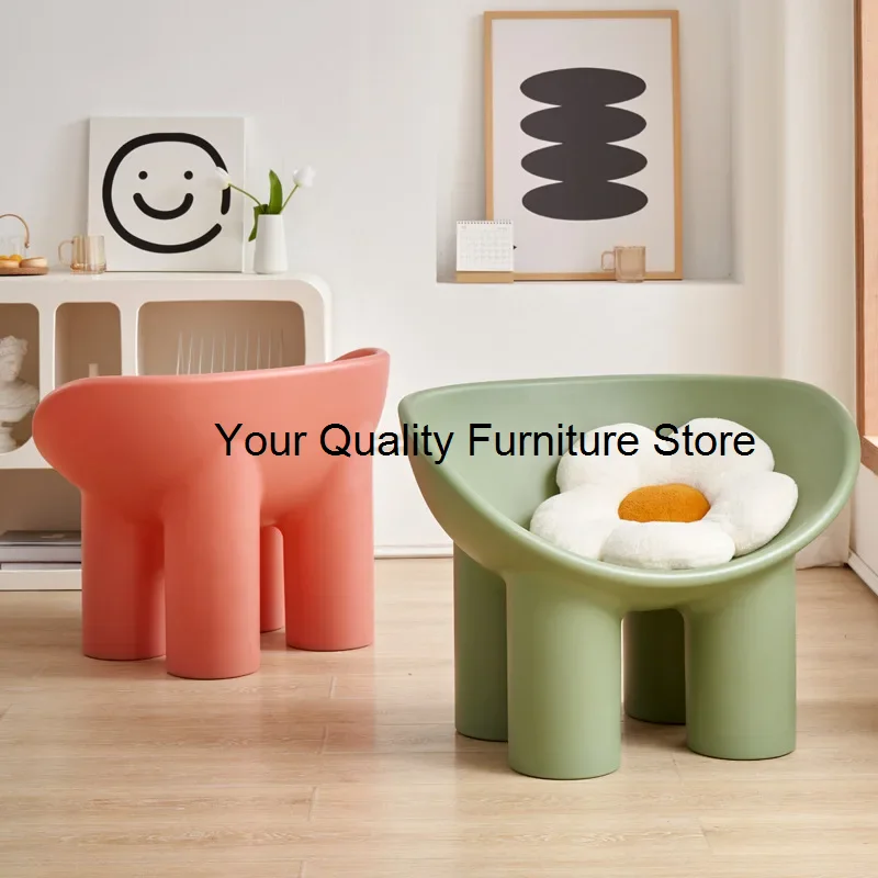 

Lounge Modern Art Living Room Floor Italian Comfy Plastic Design Chairs Childrens Salon Sofa Poltrona Balcony Furniture WW50