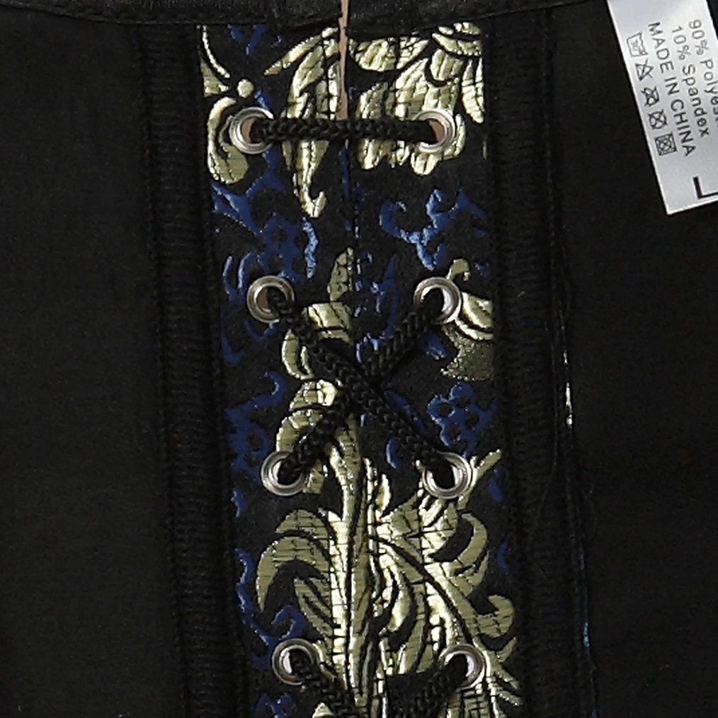 Full Body Embroidery Corset Vest Women Top Corgested Bustier Waist Cincher Straps Corset Waist Trainer Basque Women's Underwear