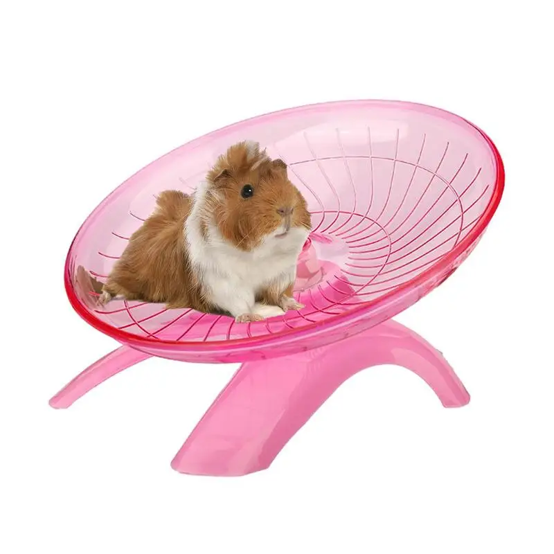 

7 Inch Hamster Running Wheel Acrylic Flying Saucer Jogging Gerbil Exercise Wheel For Small Animal Hamsters Mice Cage Accessories