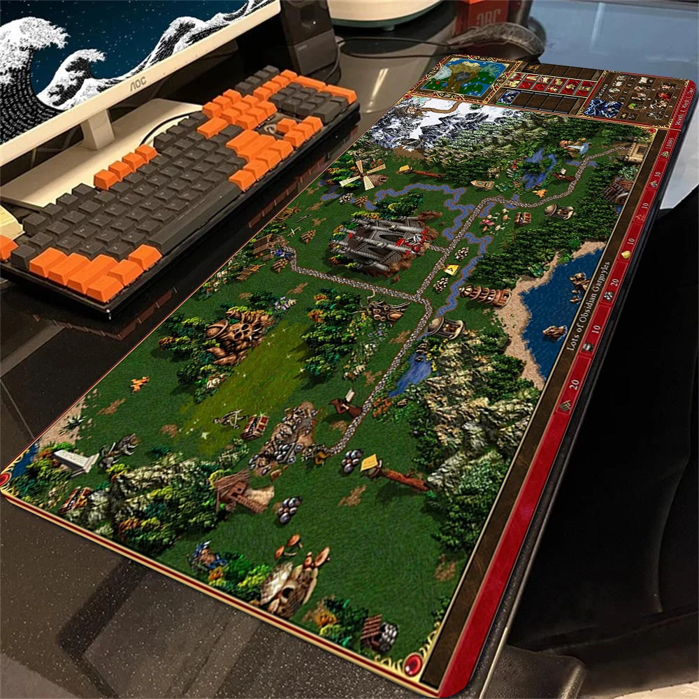 Heroes of Might and Magic 3 마우스 패드, PC 게이머 컴퓨터 액세서리, 게이밍 노트북 키보드 데스크 매트, 대형 마우스 패드 XL 