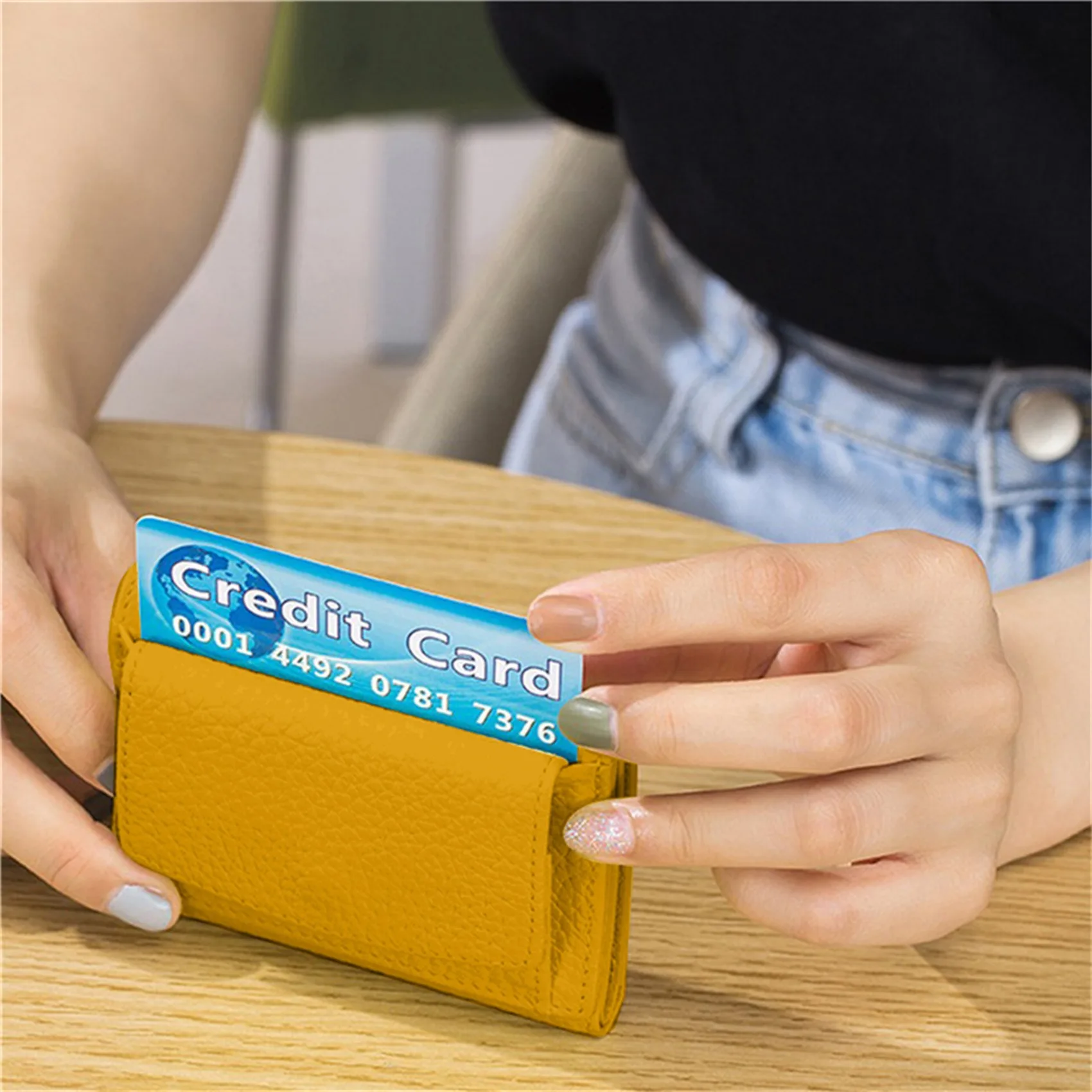 Cute Fashion PU Leather Mini Coin Purse Women Solid Color Credit Card Holder Bags Small Wallet Money Bag Purse Card Holder