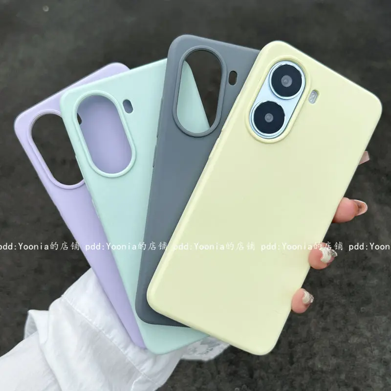 Liquid Silicone Stylish Anti-Fall Bumper Phone Case in Red