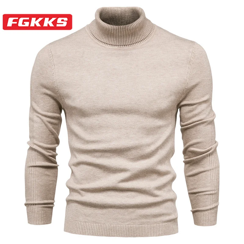 

FGKKS 2023 Outdoor Casual Sweater For Men Pure Cotton Warm Fashion Top High Quality Design Hot Casual Sweater For Men