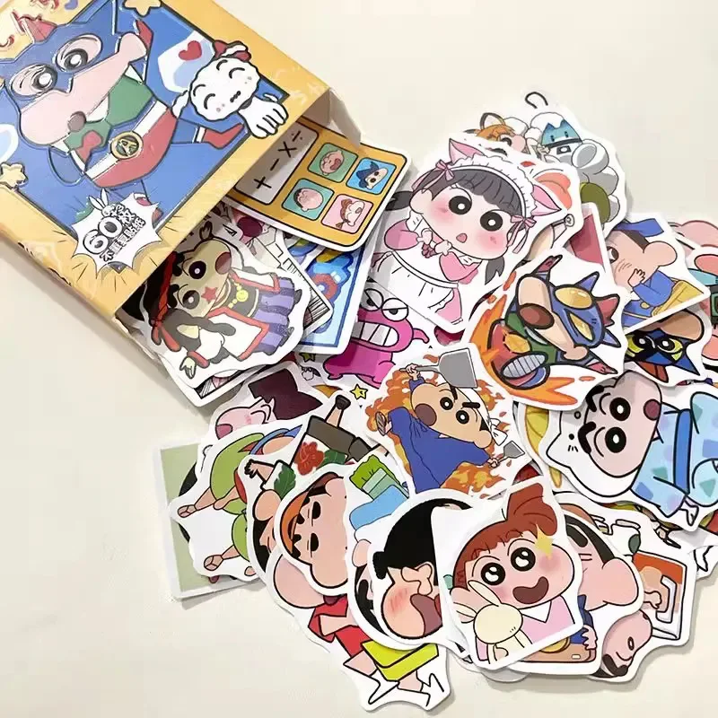

Crayon Shin-Chan наклейки с милыми рисунками Kawaii ажурная игрушка, украшающая записная книжка для багажника, ручная учетная запись, украшение, прекрасные праздничные подарки