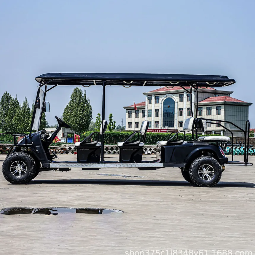 

Hot Selling Factory Customized New Road Legal 5000W Lithium Ion Battery Off-Road Electric 6 Seat Solar Panel Golf Cart