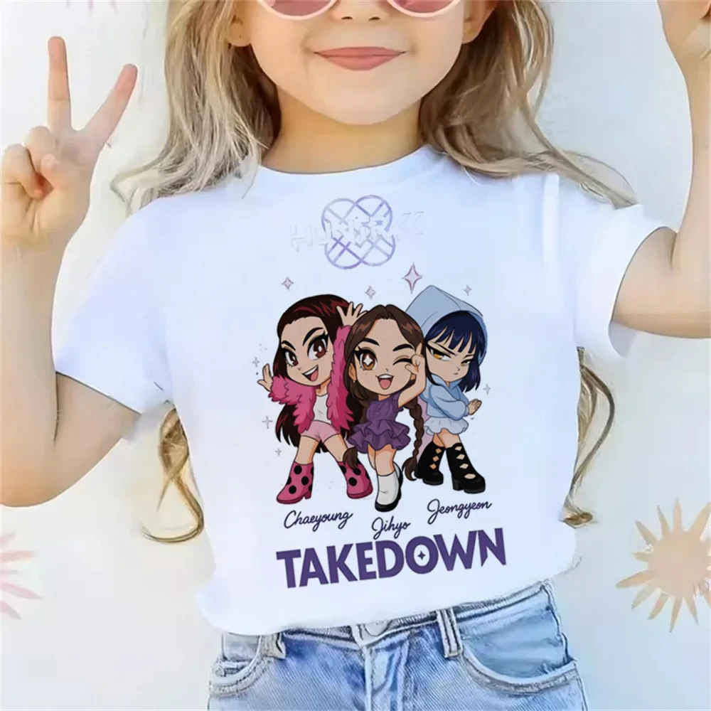 تي شيرت مطبوع عليه رسوم متحركة Kpop لافتة للنظر بن...