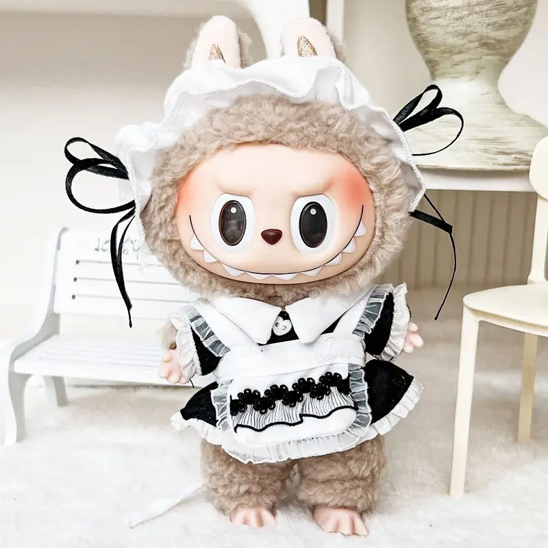Ropa Para Muñeca Labubu De 17 Cm – Conjunto De Vestido De Algodón, Fácil De Poner Y Quitar, Ideal Para Coleccionistas