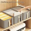 Household Clothing Storage Box Underwear Socks Storage Box Wardrobe Sorting Clothes Organizer Steel Rack Foldable Storage Box 3