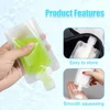 5/15Pcs30/50/100ML Thickened Travel Subpackage Cosmetic Lotion Shower Gel Shampoo Portable Facial Cleanser Storage Organizer Bag 4