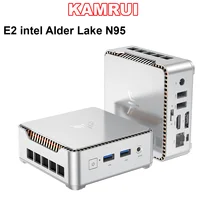 KAMRUI E2 Mini PC 16GB DDR4 512 M.2 SSD Alder Lake N95 up to 3.4GHz HDMI+DP1.4 Dual 4K UHD WiFi5 Home/Office Desktop Micro PC