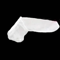 1 stücke wieder verwendbare Seide Kondom Penis Ärmel Ball Abdeckung Handjob Masturbation Dildo Penis Ring Strumpf Beutel Sexspielzeug für Männer 4