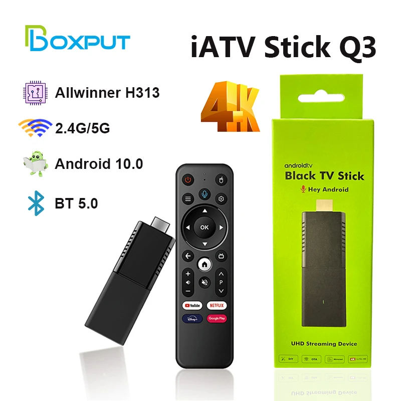 Iatv Stick Q3 Hdr Smart Tv Stick Android Tv Smart Stick Tv Android 4k Stick Q3 Aliexpress