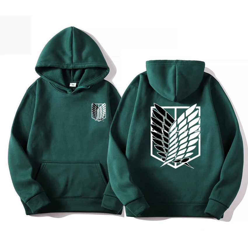

Japanese anime Attack on Titan men's hooded sweatshirt, casual long sleeved sweater, hip-hop hooded sweatshirt, autumn outfit