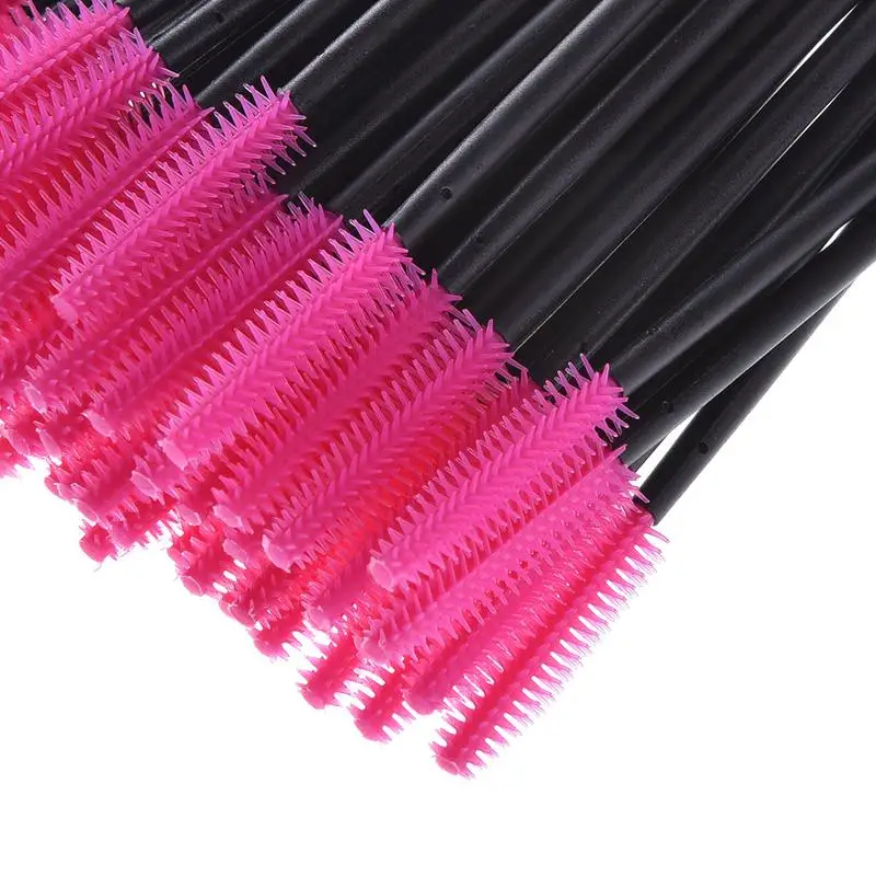 50 Stuks Wegwerp Wimperborstels Wimpers Verlenggereedschap Wenkbrauw Borstel Mascara Tovers Applicator Spoolers Wimpers Cosmetisch