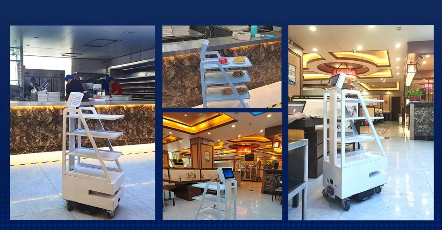 Wholesale Laser Navigation Battery Monitoring Delivery Restaurant Robots: Intelligent Service Robot