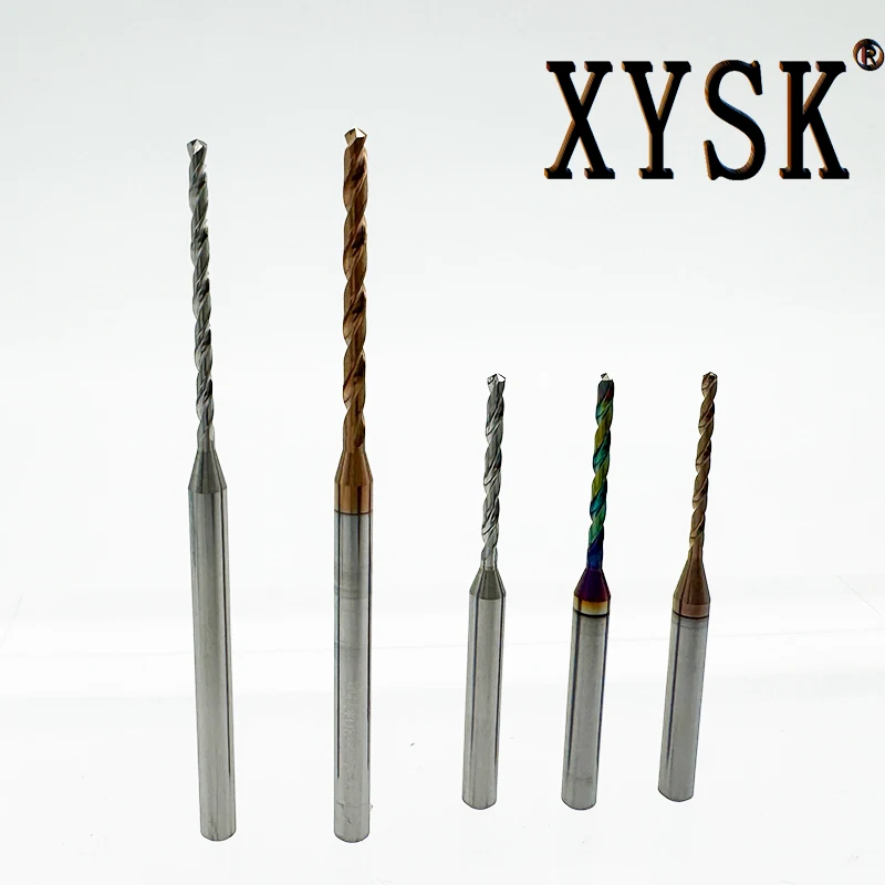D6 텅스텐 스틸 고정 샹크 드릴 5.01 5.02 5.03 5.04 5.05 5.06 5.07 5.08 5.09 5.11 5.12-5.99 마이크로 직경 카바이드 소형 드릴 비트 외부 냉각 코팅 스틸 부품용