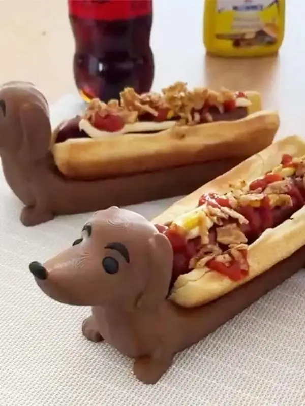 Hot Dog Dachshund Tray Funny Dachshundsnack Dinner Tray Creative Dachshund Decoration Plate Dachshund Holder Home 5