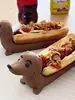 Hot Dog Dachshund Tray Funny Dachshundsnack Dinner Tray Creative Dachshund Decoration Plate Dachshund Holder Home 5