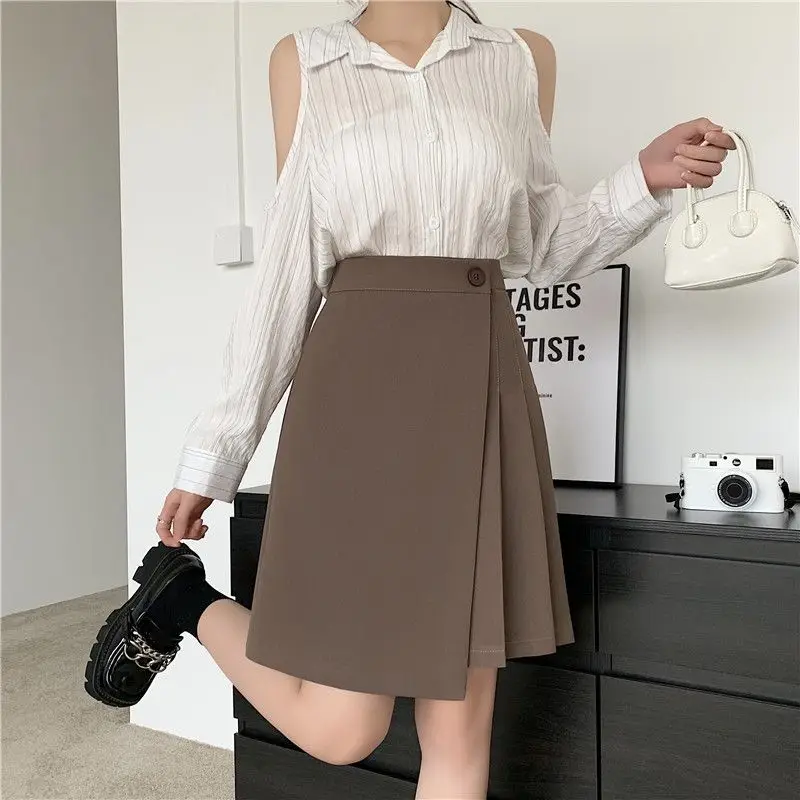 Plus Size Mid Length Pleated Skirts 2020 Pleated Skirts Women