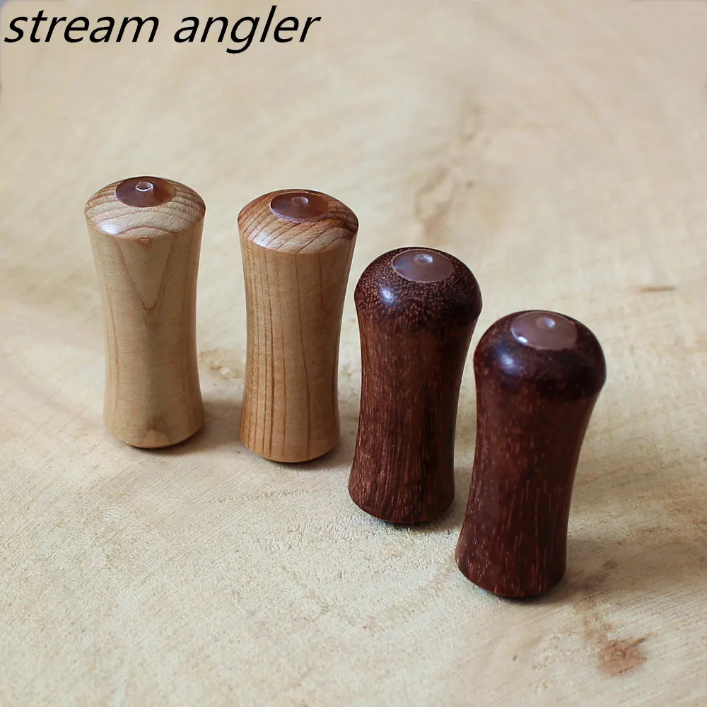 Solid Wood Knob Primeval Blood Sandalwood Cypress Knobs 2.5g Fit For Daiw A Shiman O With Bearings Stream Angler Products fishing tackle accessory