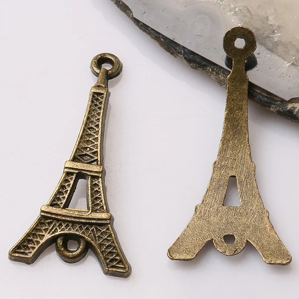 

10pcs 36*19mm Antiqued Bronze Color Crafted Tower Link Design Charms EF3401 Charms for Jewelry Making