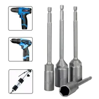 1PC Length 150mm Hexagon Nut Driver Drill Bit Adapter Socket Wrench Extension Sleeve Adapter For Electric Screwdriver Handle 2