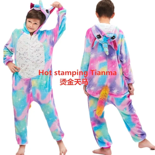 Pijama Mameluco de Unicornio para Niños de 1 a 8 años de Colores 1