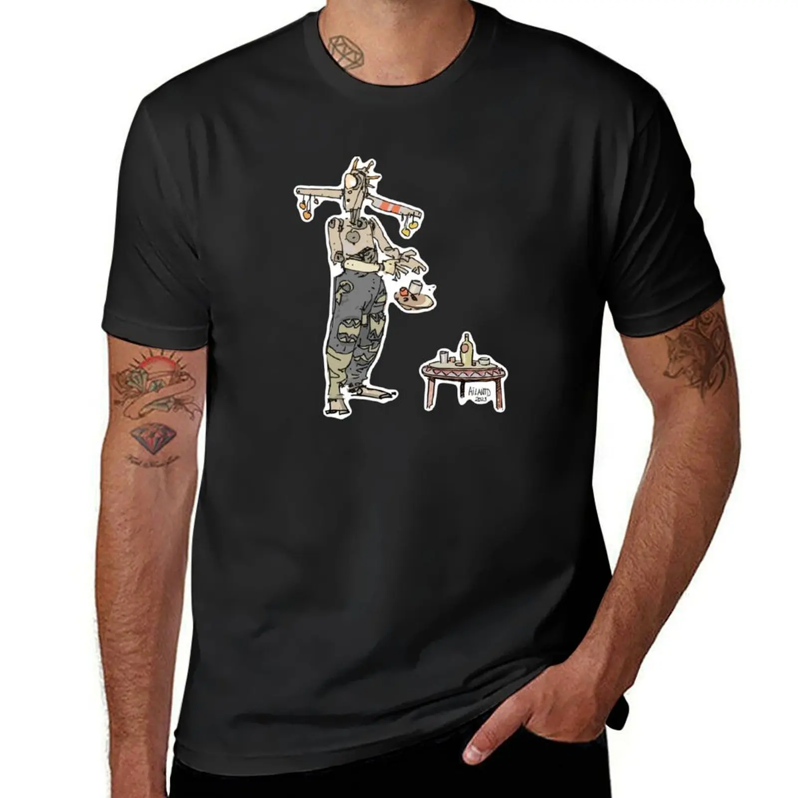 

Robotto T-Shirt tops cute clothes animal prinfor boys plus size tops Men's cotton t-shirt