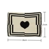 Decoration Knit Desktop Tissue Box Foldable Reusable Heart and Plaid Napkin Cover Dustproof Home Livingroom Car Paper Towels Bag 2