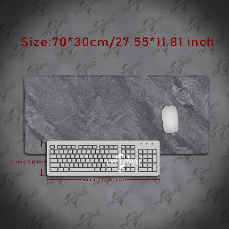 لوحة ماوس قيمنق XL رخام رمادي