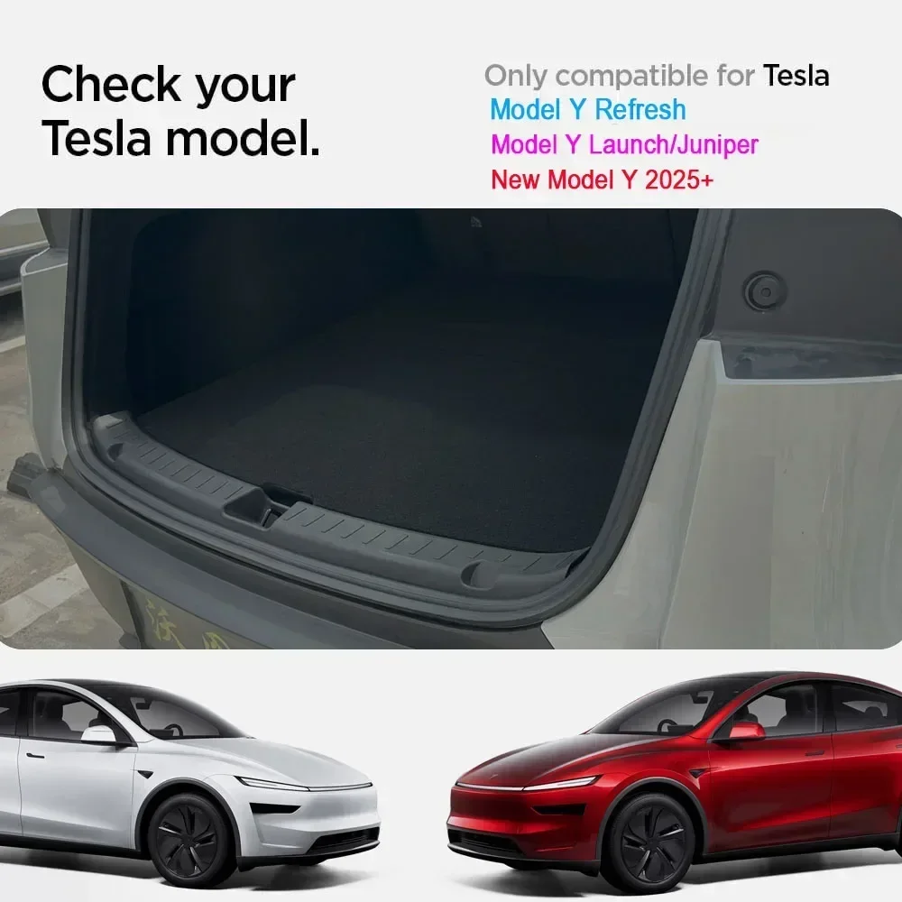 Für Tesla Model Y Juniper 2025, Kofferraum-Schwellen-Platten-Schutz, TPE-Gummi-Schutz, Tesla-Schwellen-Stoßstangen-Pad, verhindert Kratzer – Detail 2