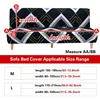 Jacquard Stretch Armless Futon Cover with Skirt Ruffled Futon Sofa Bed Cover Machine Washable Couch Cover Futon Sofa Cover 1pc 2