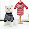 Pet Dog Hoodies Autumn Winter Warm Dog Clothes for Small Dogs Kitten Puppy Costumes Pet Striped Dog Shirt Chihuahua Sweatshirt 3
