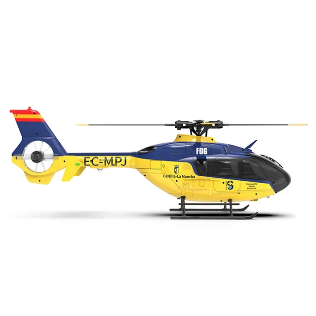 2.4GHz 6CH RC Helicopter EC135 Dual Brushless Motor Remote Control Plane with 6 Axis Gyroscope for 1/36 Drone Boys Toy 1