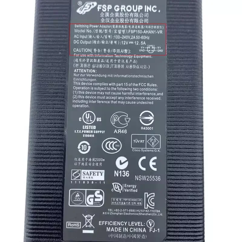 Genuine Fonte de Alimentação Adaptador ac Fsp150-ahan2 para Lacie 5big Nas Pro Big5 V1lacie p n 714111 Fsp150-ahan1 Fsp 12v 12.5a - Image 6