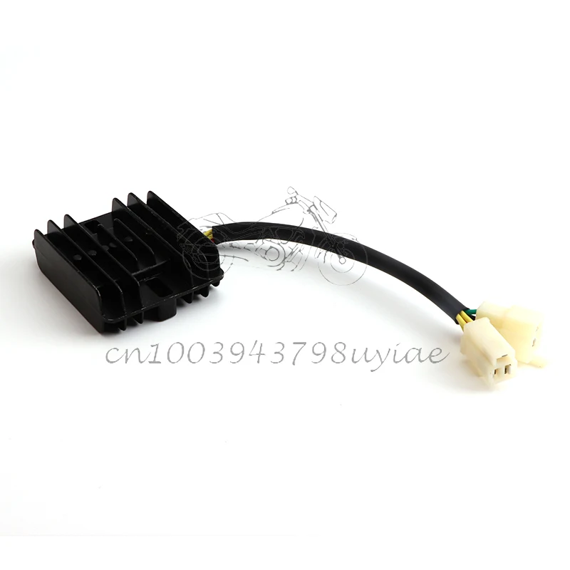 

12V 6 Wires cables DC Black Voltage Regulator Rectifier For GY 150cc 200cc 250cc ATV Quad Go Kart Motorcycle