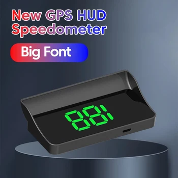 Tachimetro GPS per Auto HUD Display Velocità Digitale con Caratteri Grandi KMH per Tutte le Auto e Camion Plug and Play Accessorio Auto