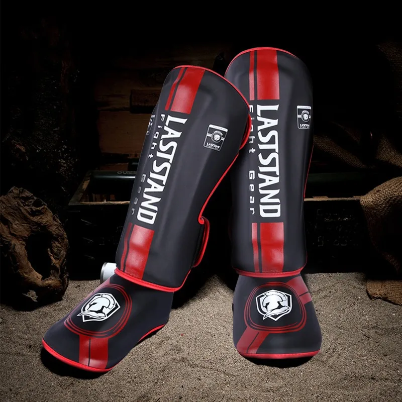Sanda Leg Guards Instep Boxing Shin Guards Men Kickboxing Training Muay Thai Leg Protection Combat Fighting Shin Pads for Kids