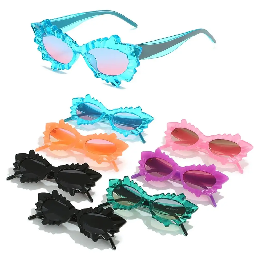 

Unique Irregular Cat Eye Sunglasses Women's Fashion Shades Colorful Gradient Sun Glasses Trending Eyewear Funny Prom Glasses