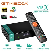 GTMEDIA V8X Приемники спутникового телевидения DVB S/S2/S2X 1080P HD Встроенный 2,4G WiFi Слот для карты CA Smart Set Top Box Испанское место — изображение 4