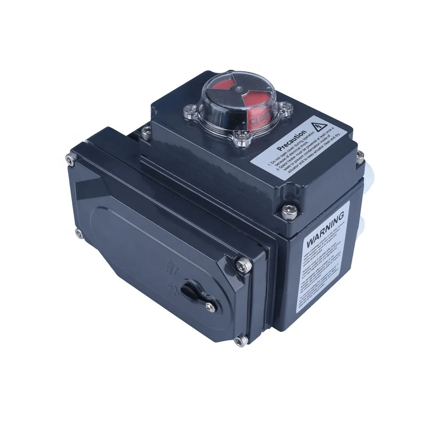 4-20ma 80Nm 12v Motor Rotary Ball Motorized Modulating Valve with 