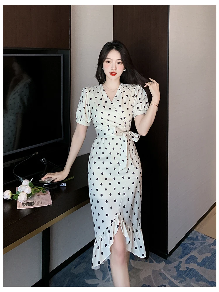 【LOULOUSEOUL】Dot Halter Dress (White) Dot Halter Dress (White) - LOULOUSEOUL