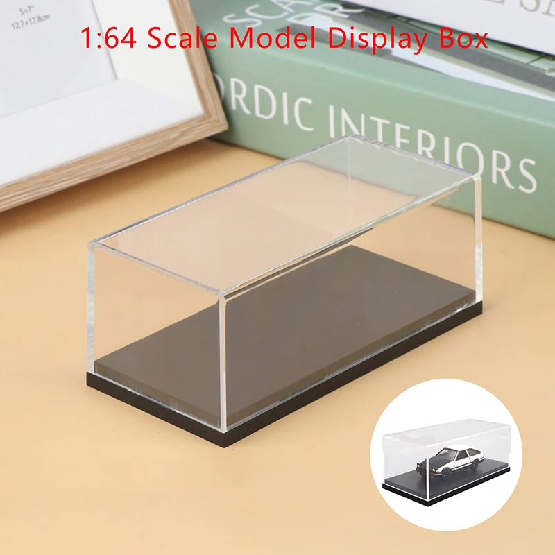 1:64 Car Model Display Box Transparent Protective Case Acrylic Dust Hard Cover Storage Holder