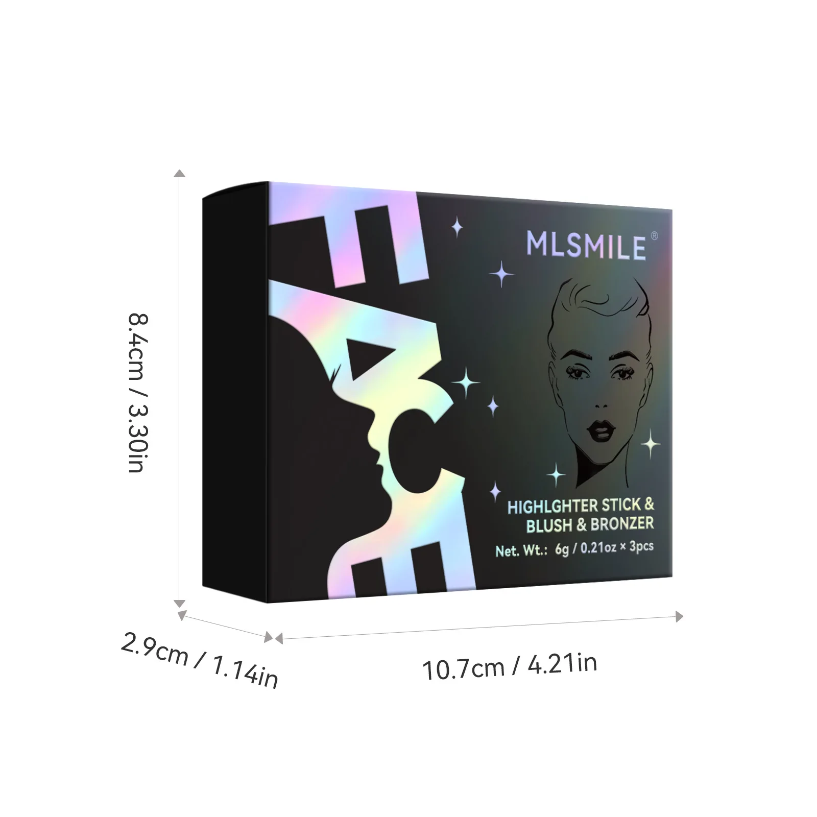 Magic Blush Stick Cheek Lip Tinted Moistured Blush Stick Silky Brighten Blush Cream Blusher Cosmetics Tubes Matte Contour 6